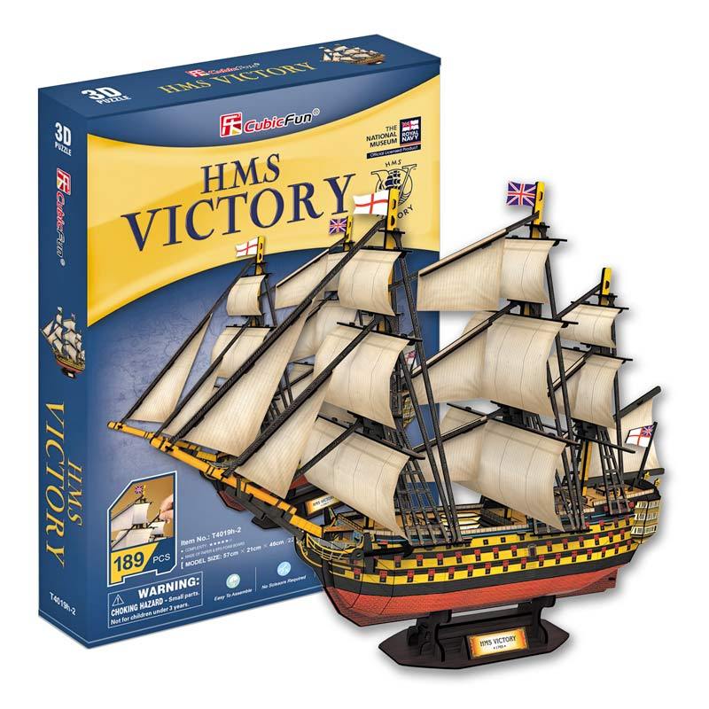 HMS Victory Barco Velero Rompecabezas 3D Cubicfun Puzzle 3D