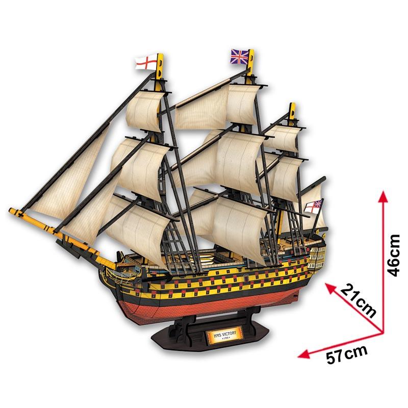 HMS Victory Barco Velero Rompecabezas 3D Cubicfun Puzzle 3D