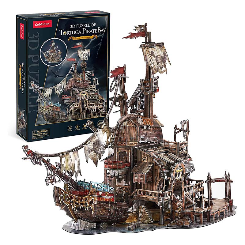 Isla Tortuga Pirata Bay Armable Puzzle 3D 218 Piezas