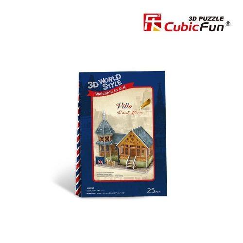 Rompecabezas 3D England Villa Casa Inglesa Cubicfun