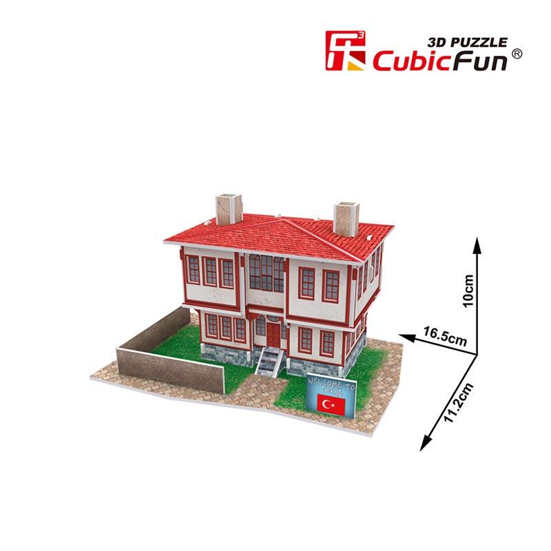 Rompecabezas 3D Folk House Casa de Turquia Cubicfun