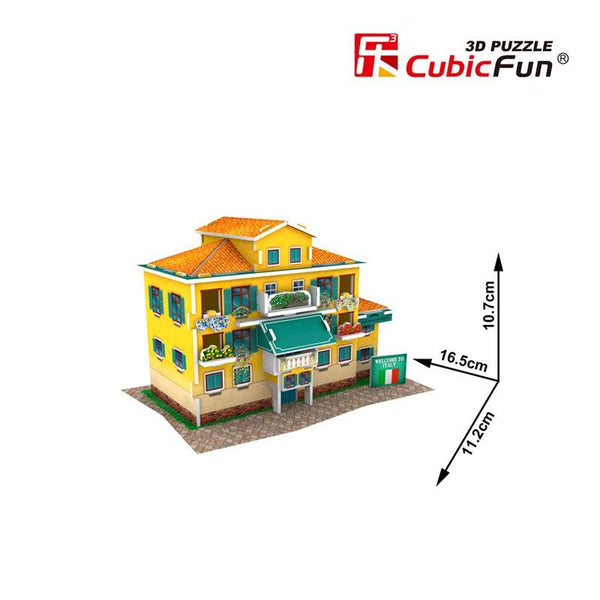 Rompecabezas 3D Folk House Casa Italiana Cubicfun