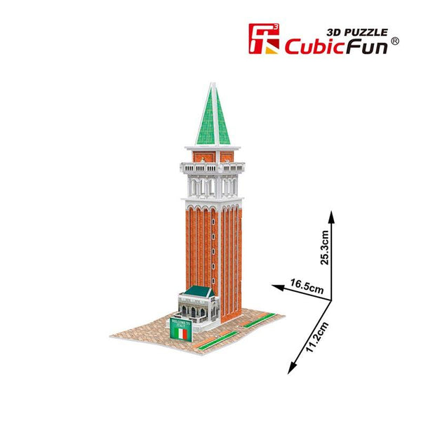 Rompecabezas 3D Campanario de San Marco Italia Cubicfun