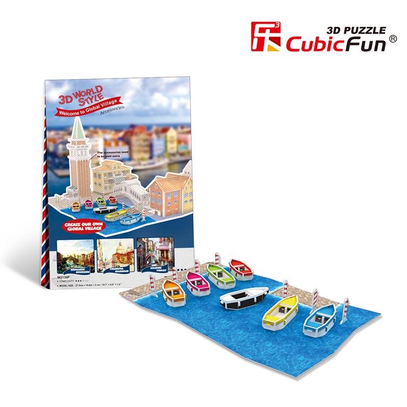Rompecabezas 3D Muelle set de complemento Cubicfun