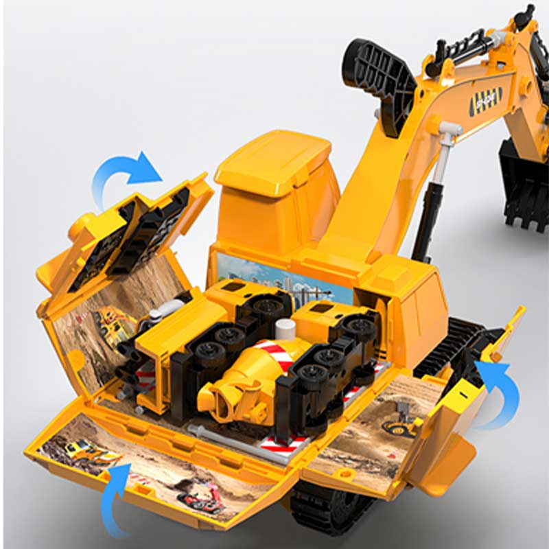 Excavadora Plataforma Set de Construccion Transportable