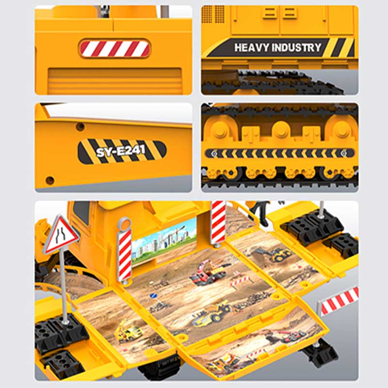 Excavadora Plataforma Set de Construccion Transportable