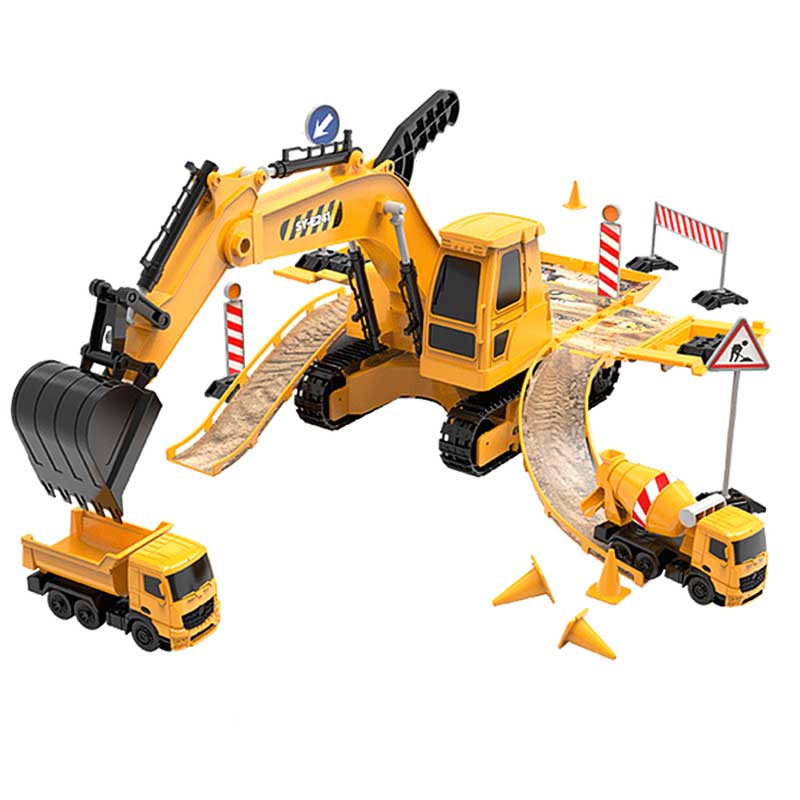 Excavadora Plataforma Set de Construccion Transportable