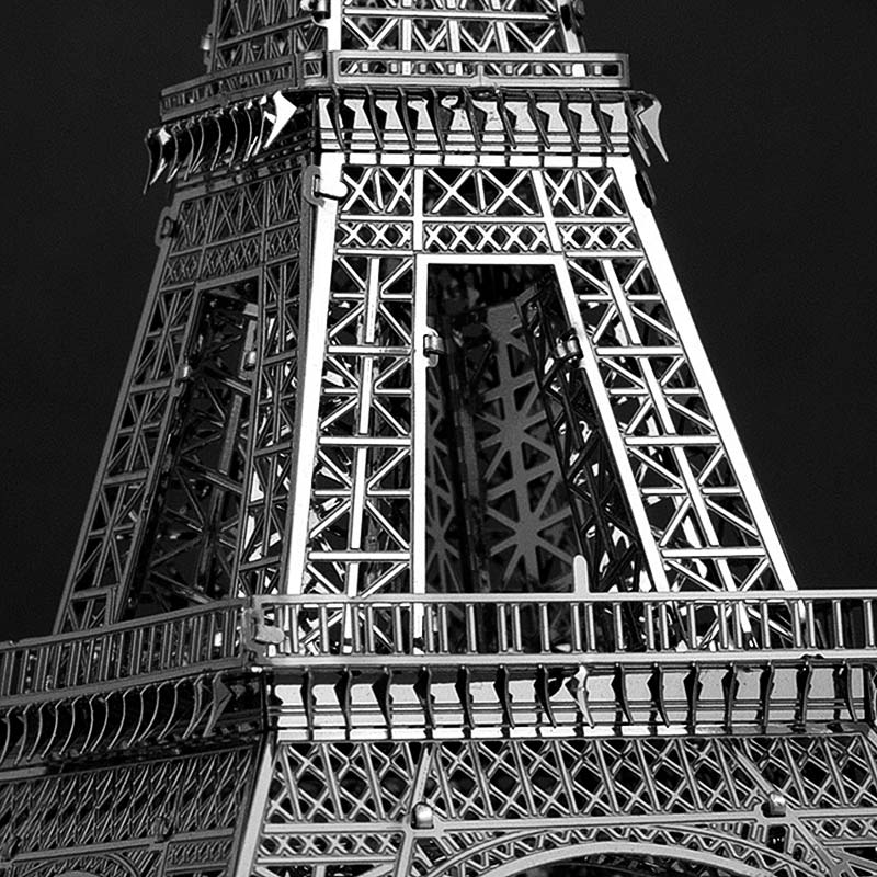 Torre Eiffel Premium Acero Inoxidable Puzzle 3d Metal Earth