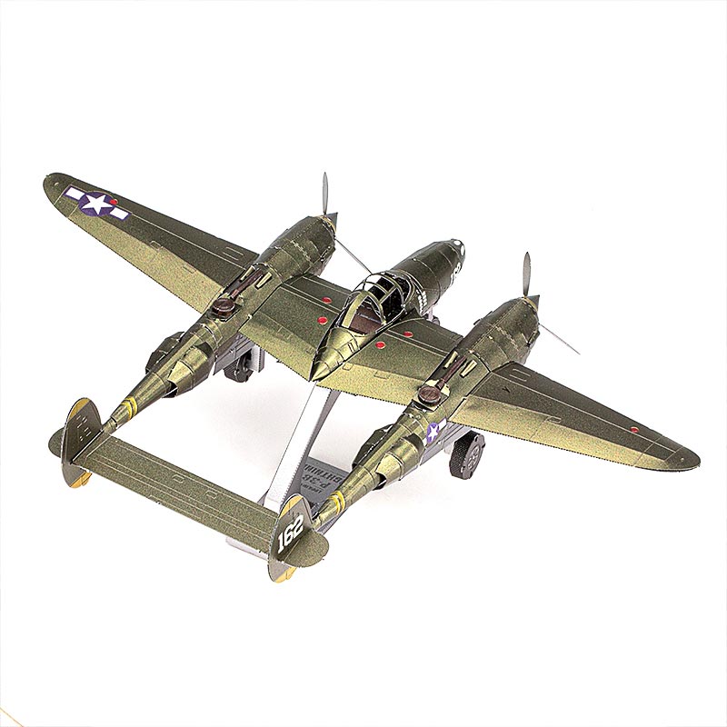 Avión P-38 Lightning 73 Piezas Metal Earth