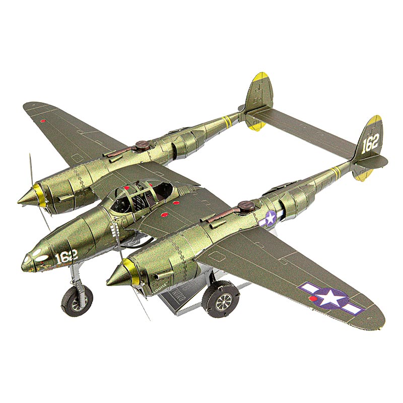 Avión P-38 Lightning 73 Piezas Metal Earth