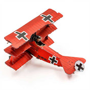 Triplano Fokker Dr.I del Baron Rojo Puzzle 3D de Metal Earth
