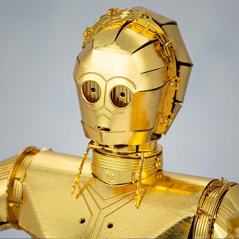 Star Wars Gold C-3PO Dorado Puzzle 3D Metal Lucasfilm™