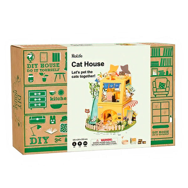 Casita Miniatura Hogar de Gatos Cat House Neko Robotime
