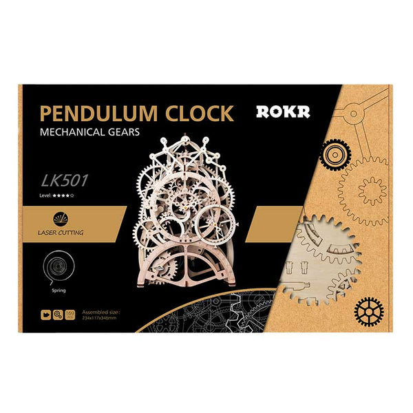 Reloj Pendulo de Madera Rompecabezas Puzzle 3D STEM Robotime