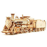 Tren Locomotora de Madera con Vagón Armable 308 Piezas