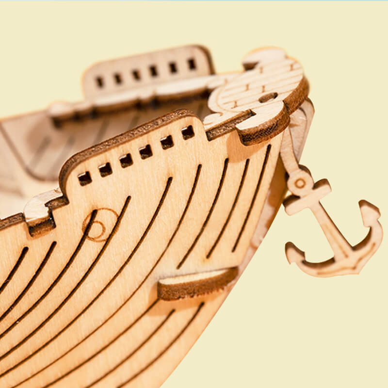 Barco Pesquero de Madera Rompecabezas Puzzle 3D Robotime