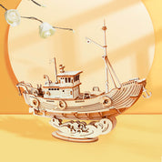 Barco Pesquero de Madera Rompecabezas Puzzle 3D Robotime