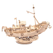 Barco Pesquero de Madera Rompecabezas Puzzle 3D Robotime