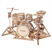 Bateria de madera armable Puzzle 3D de 246 Piezas Robotime