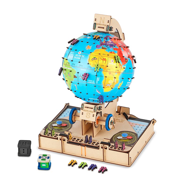 Globo Terraqueo Educativo Armable Puzzle 3D Stem Smartivity