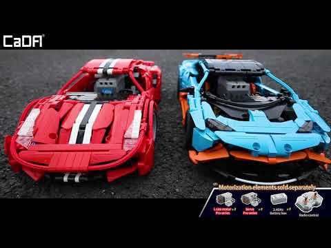 Deportivo Coupe Armable 1126 Piezas Escala 1:12 Mecánico